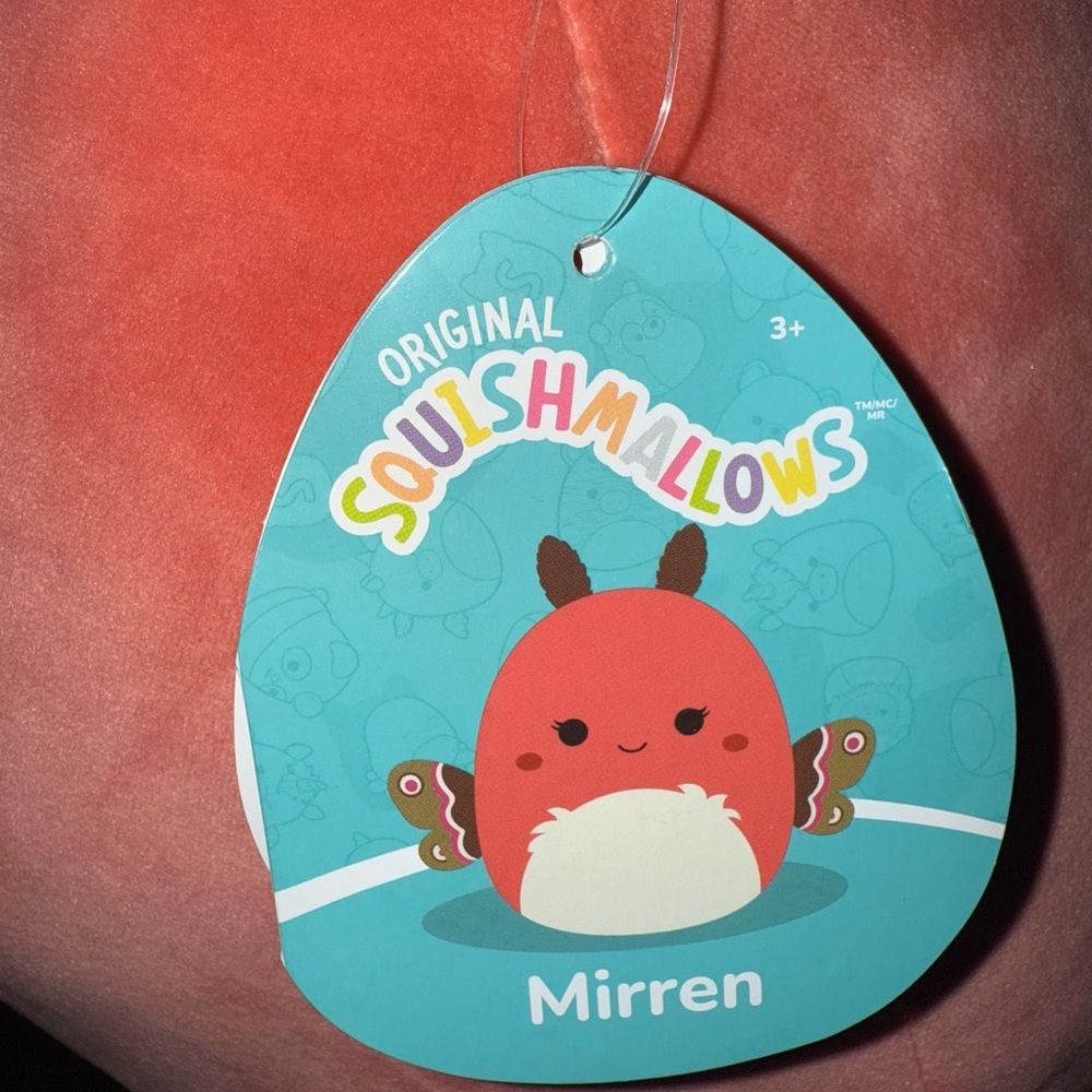 Kellytoy Squishmallows Mirren The Red Moth Large Plush 16" Rare Collectible NWT - Picture 13 of 14